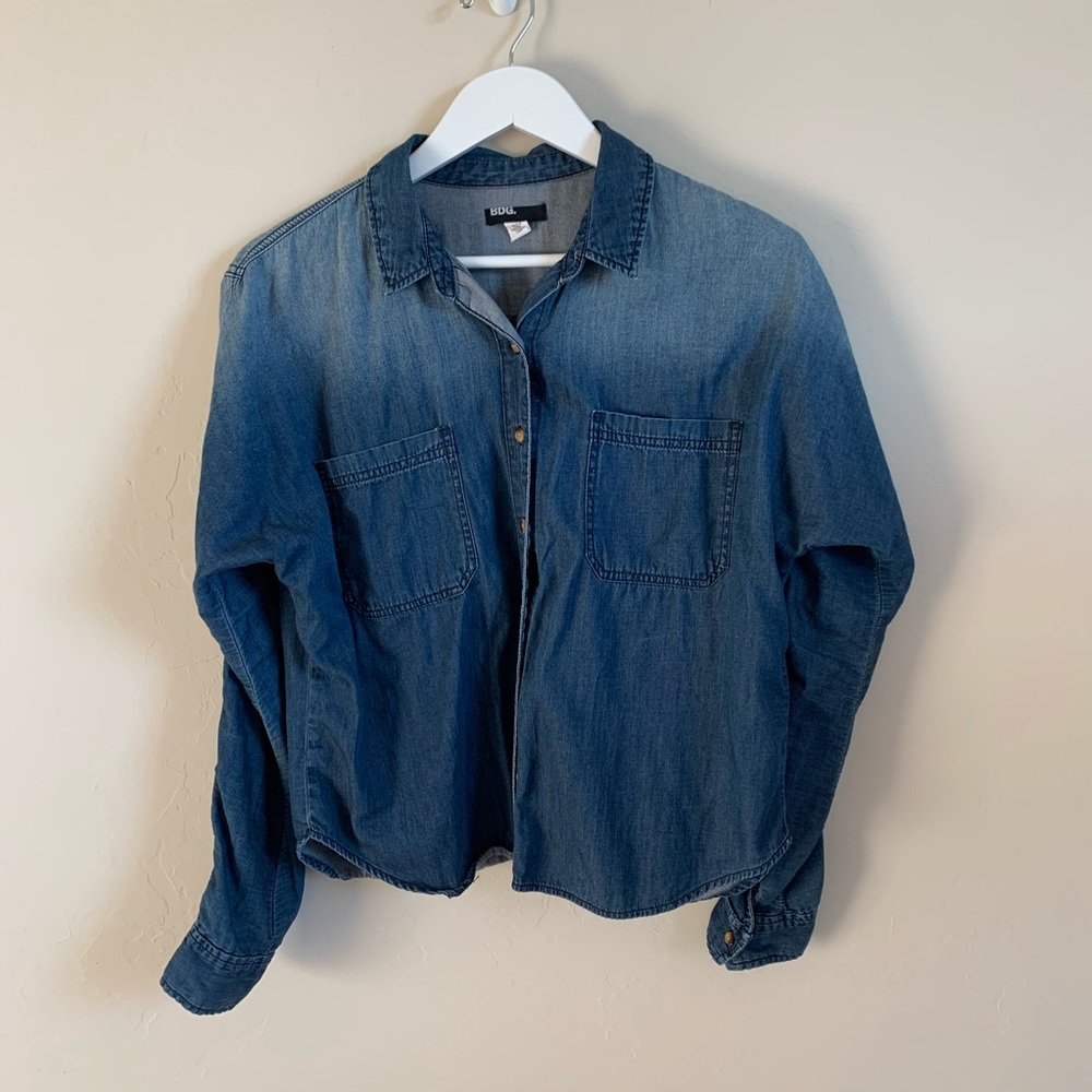 BDG Denim Button Shirt Size Medium